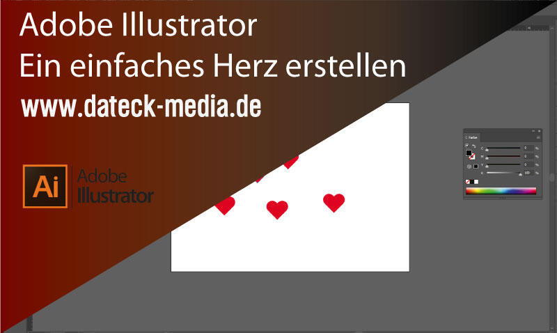 Ganz einfach HERZEN erstellen in Adobe Illustrator