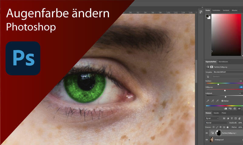 Photoshop Tutorial – Augenfarbe ändern