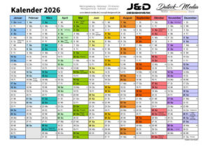 Kalender 2026 PDF