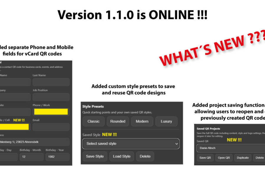 QR Code Designer Pro 1.1.0 für Adobe Illustrator veröffentlicht