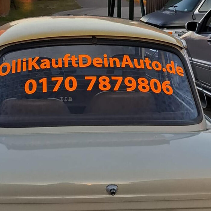 Autoaufkleber Internetadresse