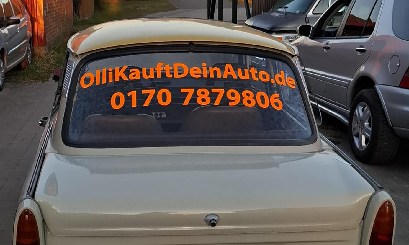 Autoaufkleber Internetadresse