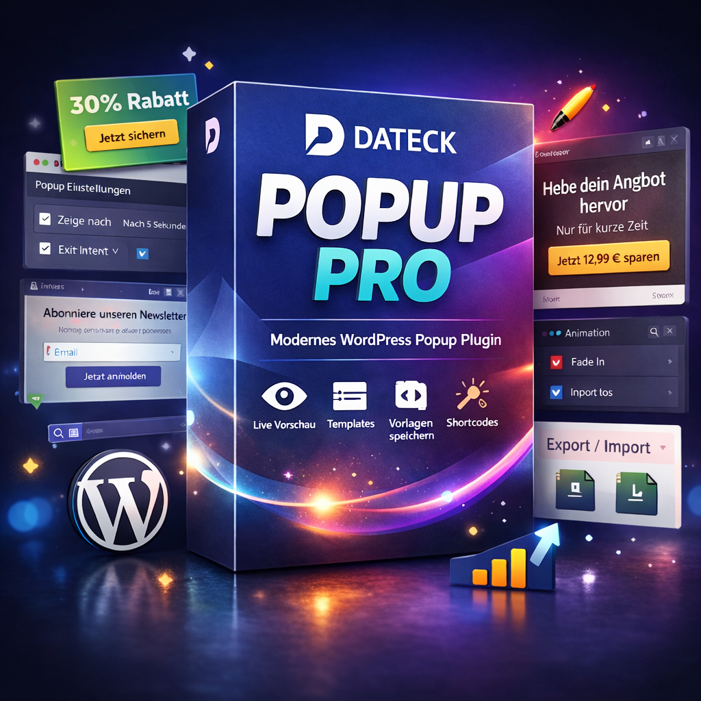Dateck Popup Pro - Popup Wordpress Plugin