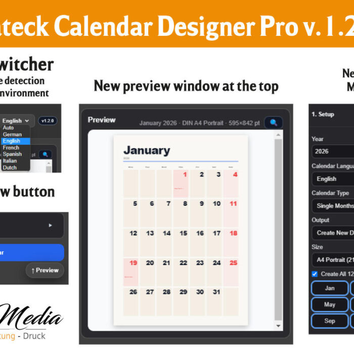 Dateck Calendar Designer Pro