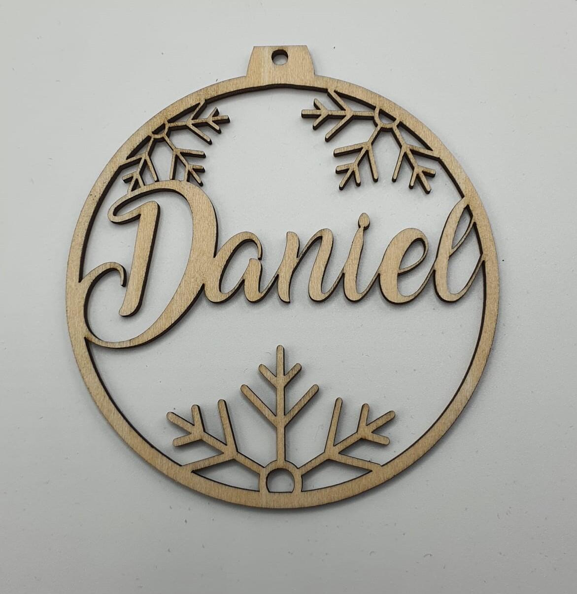 Personalisierte Laserdatei "Daniel" Weihnachtsschmuck – Bild 2