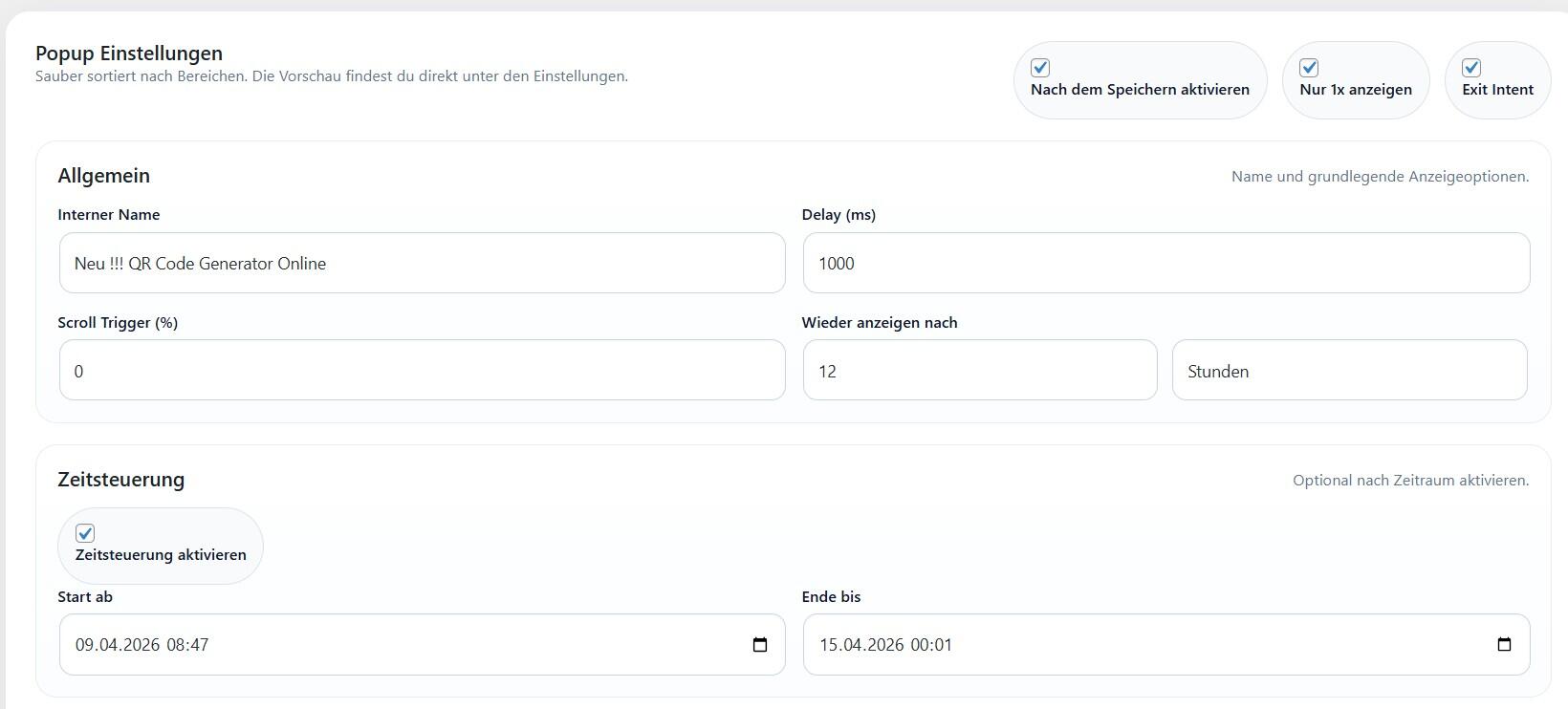 Dateck Popup Pro - Popup Wordpress Plugin – Bild 4