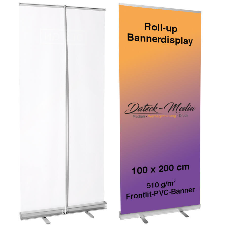 Roll-up Bannerdisplay 100 x 200 cm Basic